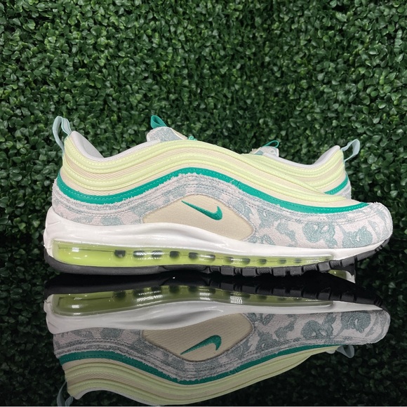 Nike Air Max 97 Neptune Green Camo Coconut Milk Sneakers DX3946-100 Size 14 - Picture 3 of 7